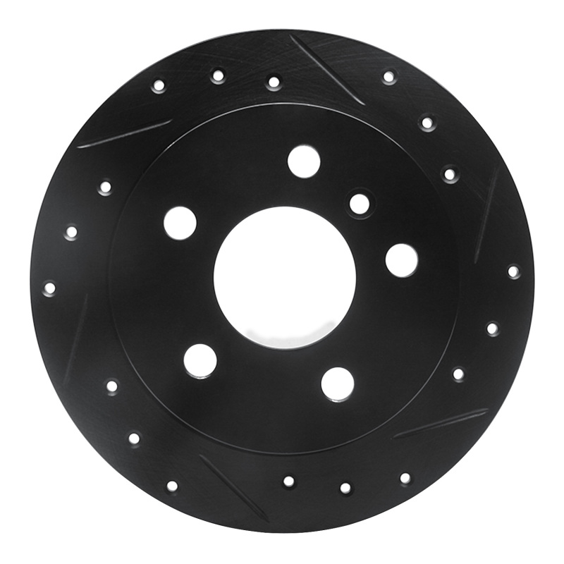 Mercedes-Benz B200 Brake Rotor (1) - Rear Right - R1 Concepts - Drilled & Slotted - Black - `06-`11 Mercedes-Benz B200 Brake Rotor (1) - Rear Right - R1 Concepts - Drilled & Slotted - Black - `06-`11